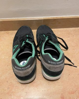 Zapatillas Le Coq Sportif Negras y Verdes