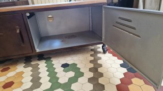 Mueble TV/Auxiliar Metal y Madera