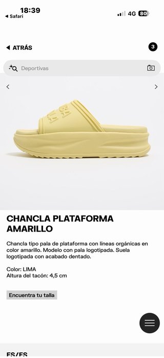 Sandalias Bimba y Lola Amarillas