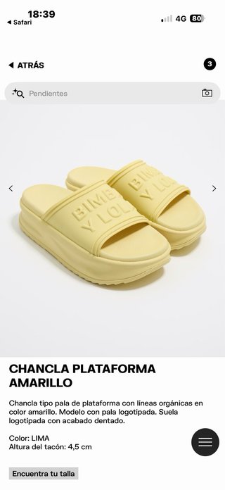 Sandalias Bimba y Lola Amarillas