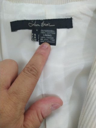 Chaqueta de pana beige