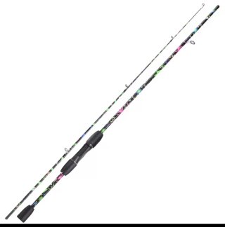 Caña de pescar casting multicolor