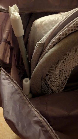 Cuna de viaje Kinderkraft gris