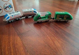 Vías de tren de madera