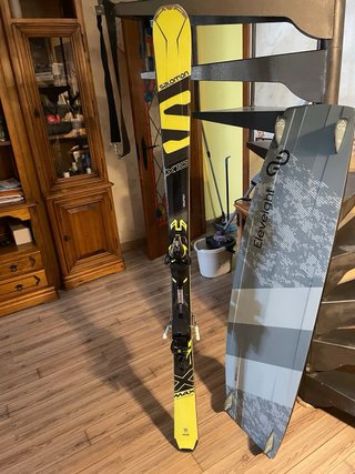 2Salomon X-MAX X10 + fijaciones Salomon – Esquís 1