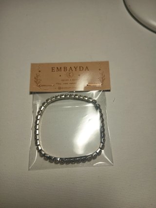 Pulsera de plata con circonitas