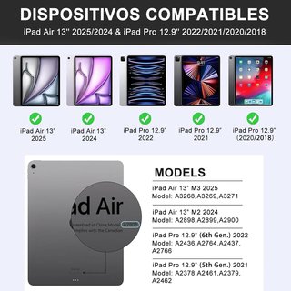 Para iPad Air 13'' M4 2026/ M3 2025/M2 2024- Verde