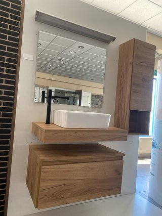 Mueble de baño suspendido 80cm con lavabo