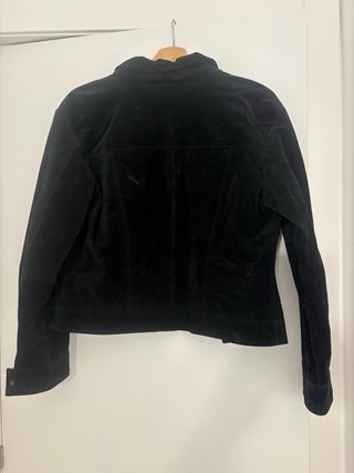 Chaqueta de ante negra Mango