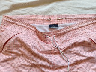 Bañador hombre Vichy rosa rojizo