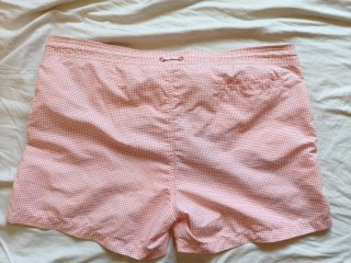 Bañador hombre Vichy rosa rojizo