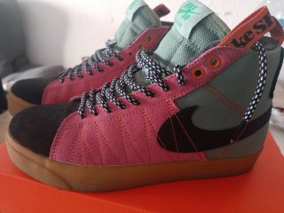 Bambas Nike Blazer SB Mid Premium Verde Naranja