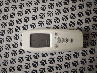 Mando control caldera blanco