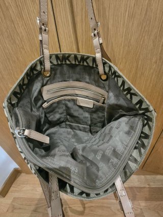 Bolso Michael Kors Beige y Gris