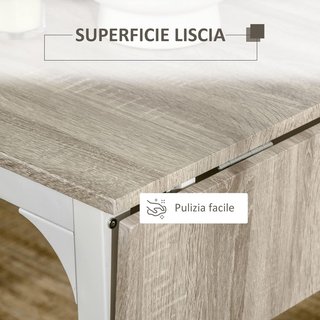 Conjunto de Mesa de Comedor para 2 Personas, Mesa Plegable de Madera y Metal con 2 Sillas de Comedor para Cocina y Sala de Estar, Madera Natural