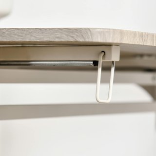 Conjunto de Mesa de Comedor para 2 Personas, Mesa Plegable de Madera y Metal con 2 Sillas de Comedor para Cocina y Sala de Estar, Madera Natural