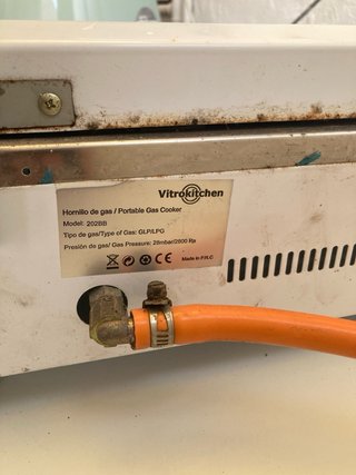 Hornillo gas 2 fuegos Vitrokitchen