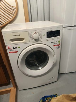Lavadora Daewoo 6kg A++ 1000 rpm