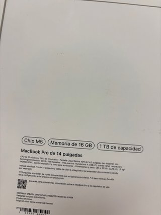 MacBook Pro M5 1TB | PRECINTADO | TIBUPHONE