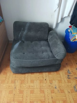 Sofá Cama Gris Corduroy