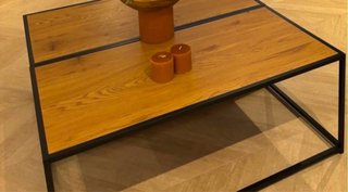 Mesa de centro madera y metal