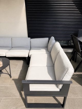 Conjunto Sofá y Mesa Exterior