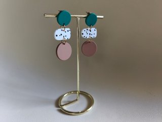 Pendientes étnicos multicolor
