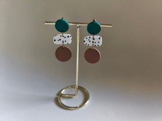 Pendientes étnicos multicolor