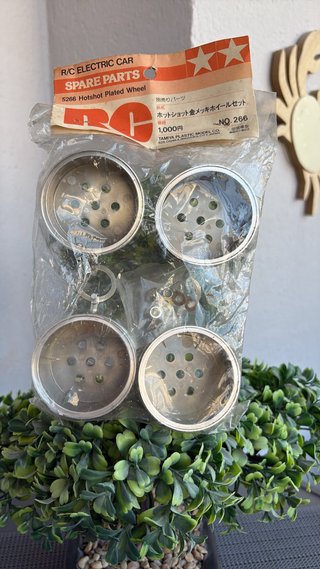 LLANTAS RC TAMIYA HOTSHOT DORADAS VINTAGE NUEVAS