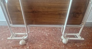 Carrito camarera plegable madera y metal