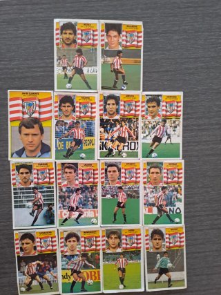 Lote cromos Athletic Club de Bilbao Este 90-91