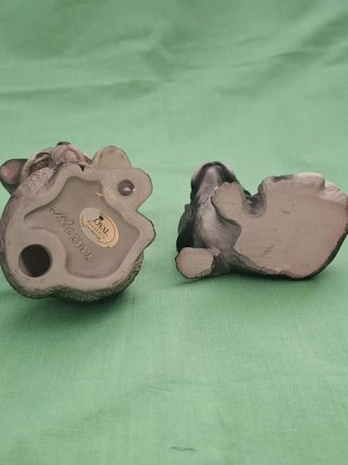 Figuras de pingüinos de cerámica