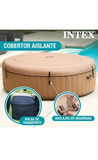 Spa Hinchable Intex Beige de 6 Personas y motor
