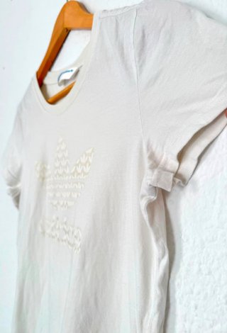 Camiseta Adidas Blanca Logo Trefoil Talla S
