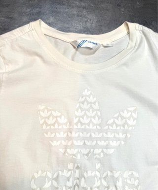 Camiseta Adidas Blanca Logo Trefoil Talla S