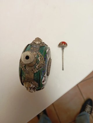 Frasco Râpé Sinon Tibetin Siglo XIX
