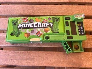 Estuche Escolar Minecraft con Calculadora