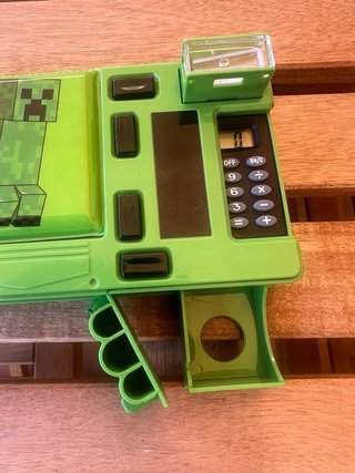 Estuche Escolar Minecraft con Calculadora