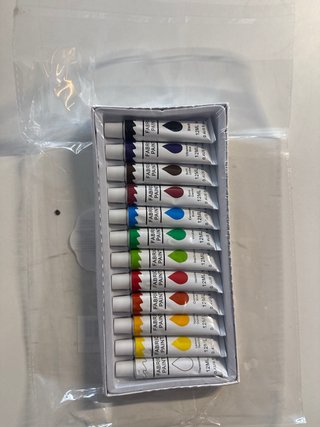 Set 12 colori pittura per tessuti 12ml