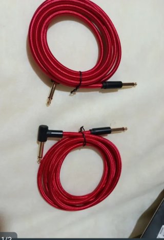 Cable Audio Rojo 2x Jack 6.35mm
