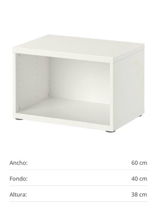 Estructura Besta IKEA Blanca
