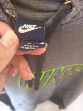 Sudadera Nike Gris y Verde