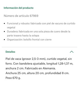 Bolso de caza Hofsattlerei Cosack cuero
