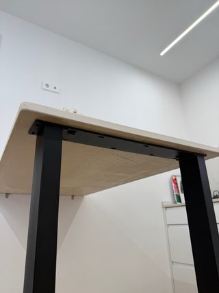 Pata de mesa cuadrada metal
