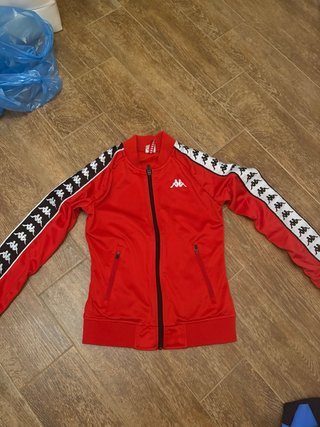 Felpa Kappa Rossa con Logo