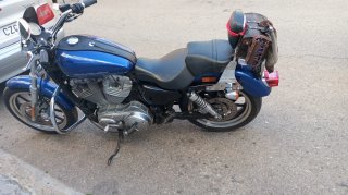Harley Davidson Sportster super wuol Azul