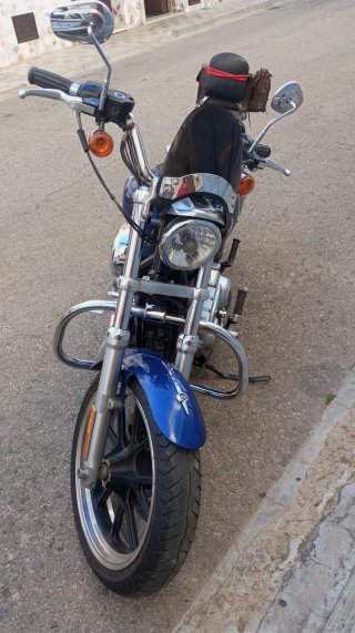 Harley Davidson Sportster super wuol Azul