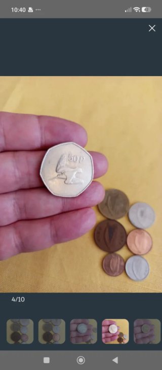 Monedas Irlanda Florín 2p 10p 20p 50p