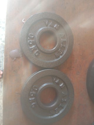Discos de pesa 2,5 la pesa total 10 kilos