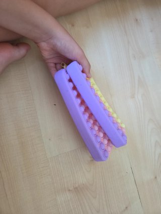2 Estuches Pop It Morado Rosa Amarillo